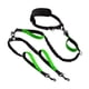 thumbnail image 2 of Correa doble reflectante con bungees, correa retráctil para perros con manos libres. Verde, 2 of 9