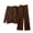 Coffee, variant on Women's Elegant 3 Piece Knit Outfit V Neck Cardigans Sleeveless Vest and Wide Leg Pants Suit Sets Soft Knitted Business Casual Tracksuit Wine