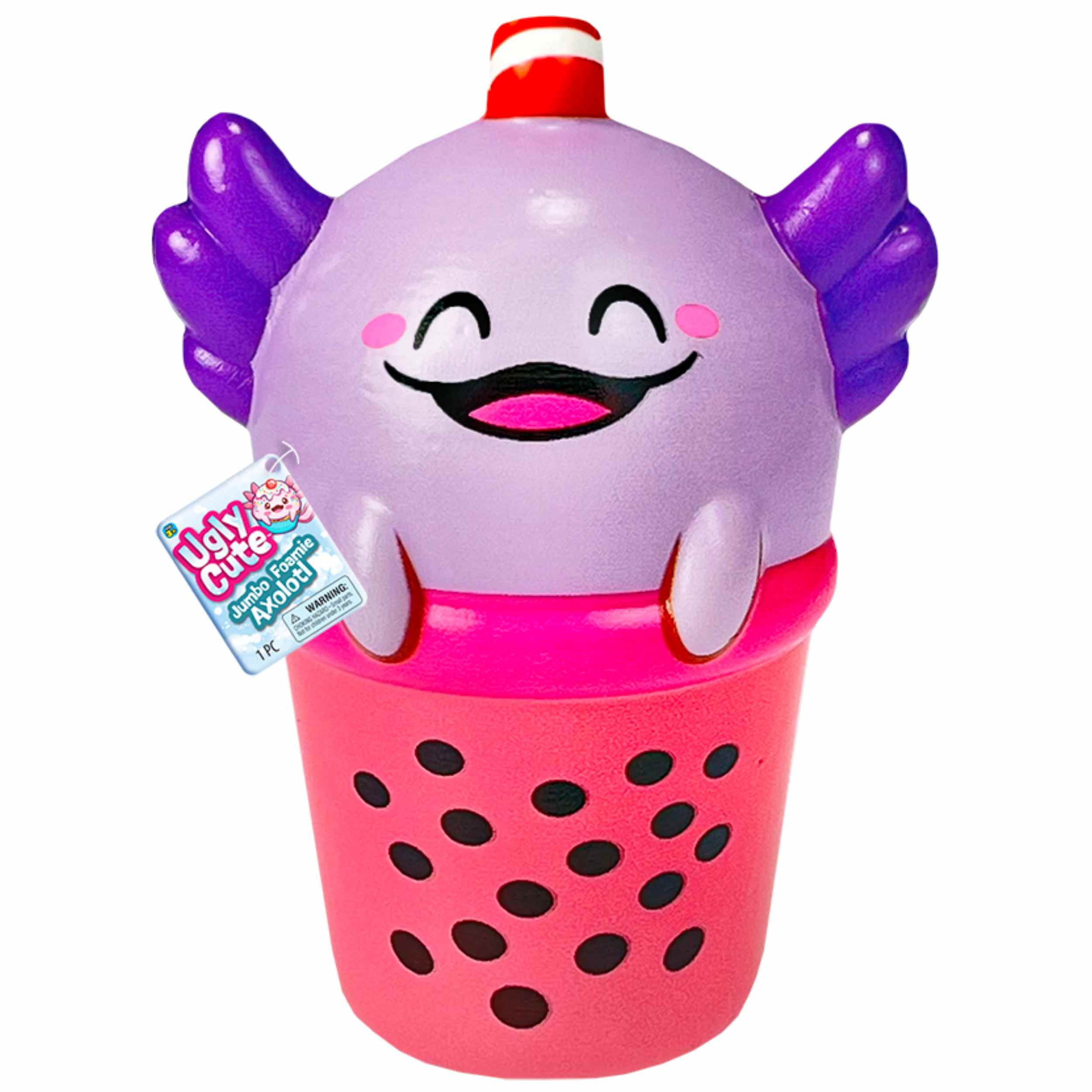 (2 pack) Ja-Ru Ugly Cute Jumbo Foam Axolotl Friend 1 Piece Novelty Toy