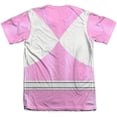 thumbnail image 2 of Mighty Morphin Power Rangers Pink Ranger Emblem (Front Back Print) Mens Shirt, 2 of 4