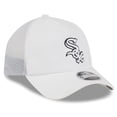 thumbnail image 3 of Men's New Era White Chicago White Sox 2026 Batting Practice Apex 9FORTY Adjustable Trucker Hat, 3 of 5
