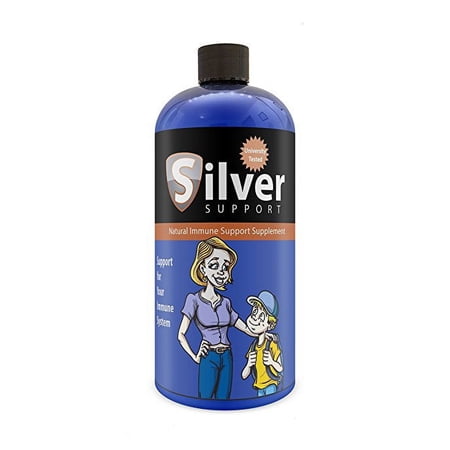 Nano Ionic Silver Technology (32 oz) with Cutting-Edge 10 ppm - Liquid Immune Booster for Kids, Pets & Adults Enhances Wellness - Next Generation Ionic Silver