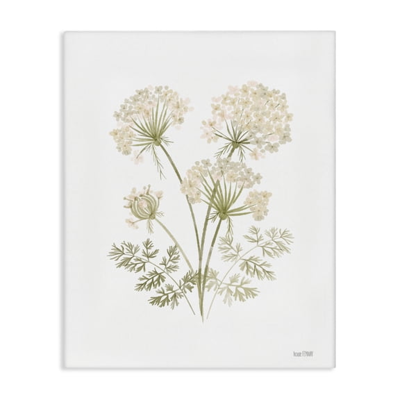 Stupell Industries Spring Dandelion Sprigs Plants & Flowers Painting Wrapped Canvas Art Print Wall Art, 16 x 20