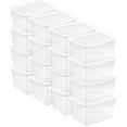 thumbnail image 1 of Sterilite 58 Qt Storage Box, Stackable Plastic Container Home Organizer, 16 Pack, 1 of 7