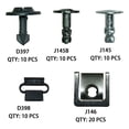 thumbnail image 2 of unbranded 60Ud Clips Automotrices Push Para Paneles Y Bumper Con Material Robusto Y Fácil Instalación En Autos, 2 of 8