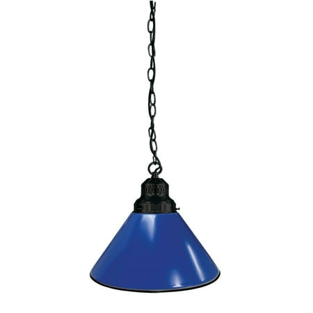 

Royal Blue Pendant Light with Black Fixture