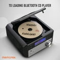 thumbnail image 4 of Memorex MX-MCD200 Bluetooth CD Micro System with FM Radio | 10W Output, USB Playback, Wireless Bluetooth Streaming, LED Display, 3.5mm Line-In | Multi-Format CD Compatibility | FM PLL Radio, 4 of 8