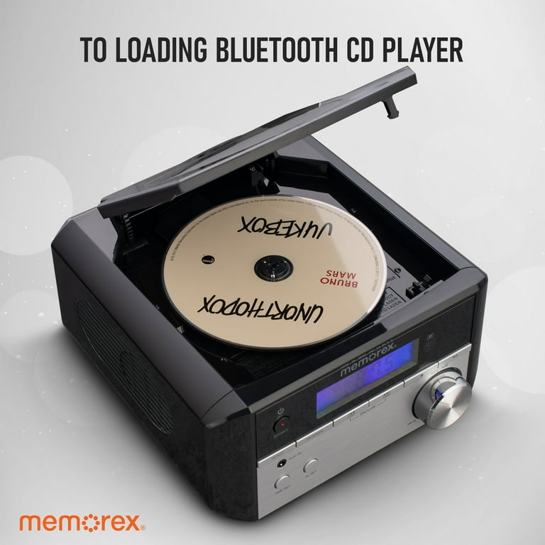 Memorex MX-MCD200 Bluetooth CD Micro System with FM Radio, 10W
