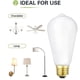 thumbnail image 2 of Bombilla LED Leools E26, regulable, sin parpadeo, 6 W, 600 lm, 2700 K, 2 of 9