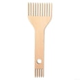 thumbnail image 2 of Wooden Loom Comb For Weaving, Double-Ended Handcrafted Tapestry Rug, Braiding Tools For Crafts - 7.9", 2 of 9