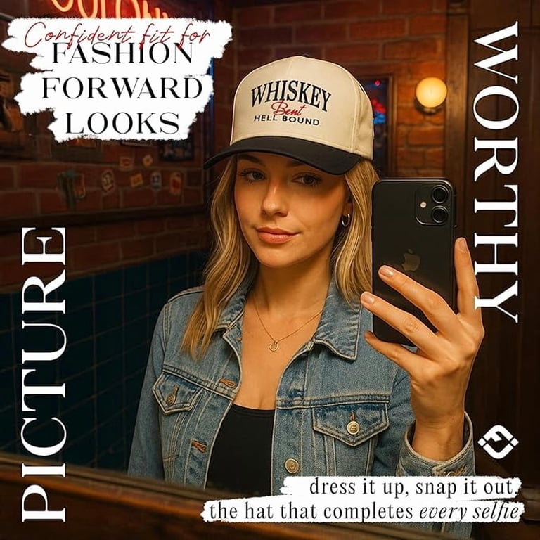 Funky Junque Trucker Hat – Vintage Two-Tone Snapback  display picture 2