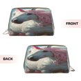 thumbnail image 3 of Xecao Flower White Horse (2) Print Fashion Makeup PVC Bag Large Capacity Travel Cosmetic Bag for Women Organizer Toiletry Clutch, 3 of 8