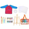 thumbnail image 1 of Juego de pintura para niños de 27 piezas, lavable, colores surtidos, impermeable, bata, suministros de pintura acrílica para niños, educación familiar, 1 of 9