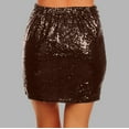 thumbnail image 4 of CONZONE Carnival Womens Sequins Skirt Glitter Sparkly High Waist Bodycon Mini Skirts for Funny Festival Stage Performance, 4 of 5