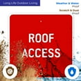 thumbnail image 5 of Roof Access Sign,, 5 of 8