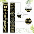 thumbnail image 3 of 13th Birthday Door Banner Back in 2012 Cover Porch Sign Banner Decorations Black Gold Cheers to 13 Years Old Birthday Door Porch Backdrop Party Supplies for Men Women, 3 of 7