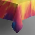 thumbnail image 5 of Colorful Rainbow Tie Dye Spiral Pattern Square Tablecloth,Waterproof Square Table Cover,Wipeable Spillproof Washable Table Cover for Home Kitchen Party Decor 42"X42"(107x107cm), 5 of 6