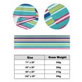 thumbnail image 6 of Xipuska Blue Green Striped Bed Runners for Cal King Size Bed, Decorative Bed Throws for Foot of Bed, Geometric Abstract Art Aesthetic Bed Runner Sofa Throw Bedding Scarf Slipcover for Bedroom, 6 of 6