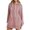 Pink, variant on ZQGJB Oversized Tunic Hoodie Tops for Women Fashion Long Sleeve Drawstring Hooded Pullover Sweatshirts Loose Split Hem Long T-Shirts with Pockets Blue XXL