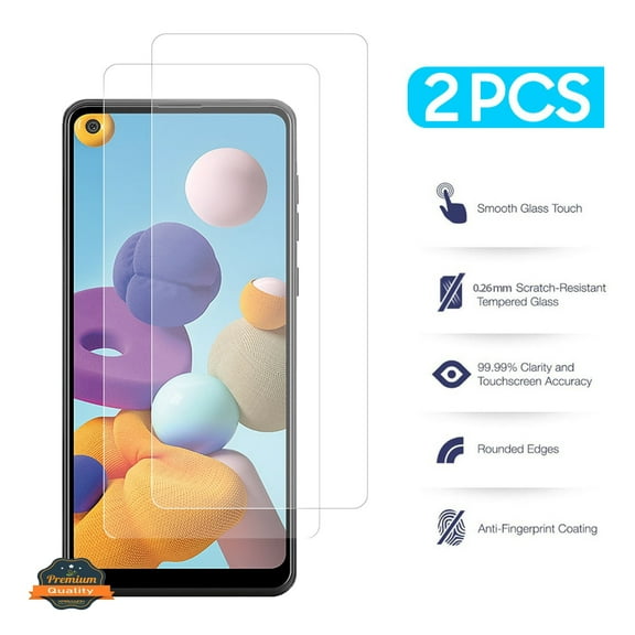 for Samsung Galaxy A32 5G [2 Pack] Tempered Glass Screen Protector Round Edges [9H Hardness] [HD Clear] [Case Friendly] Glass Screen Protector Cover by Xpm