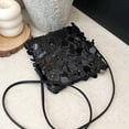 thumbnail image 6 of Glitter Shoulder Bag Sequin Handbag Purse Crossbody Bag for Women Evening Color Black Size One Size, 6 of 6