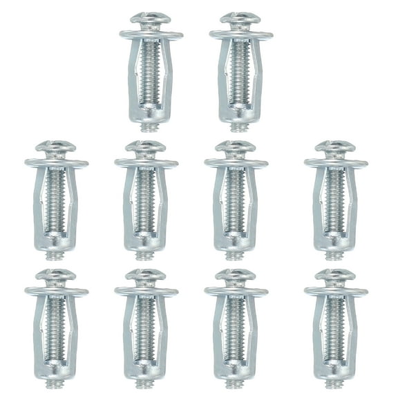 Uxcell Expansion Screw Petal Nuts, Jack Nut Carbon Steel Rivet Nut Insert Fasteners M4 x 20mm 10