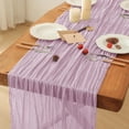 thumbnail image 1 of cvtubhi 2 Pack Beige Cheese Cloth Table Runner  35x120 Inch Boho Rustic Cheese Table Runner  Table Runners for Bridal Baby Shower Decorations or Wedding Table Decorations, 1 of 9