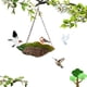 thumbnail image 1 of Fiudx Ofertas y liquidaciones Comedero para pájaros colgante, comedero para pájaros colgante para jardín, patio, bandeja para comedero para pájaros colgante para exteriores, comederos de plataforma d, 1 of 7