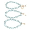 thumbnail image 1 of Pearl Bracelet, Chain Mobile Phone Case 3 Styles ABS Resin Metal Buckle  For Mobile Phone Cases For Keychains H52 Light Azure, 1 of 8