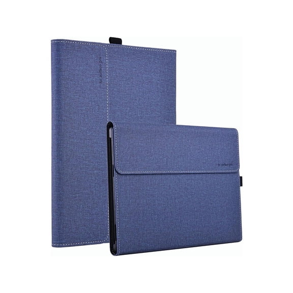 Case for 13 Inch Microsoft Surface Pro 10 2024, Surface Pro 9 2022, Surface Pro 8 2021 Multiple Angle Viewing Portfolio Business Cover with Stylus Holder, Compatible with Type Cover Keyboard