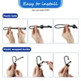 thumbnail image 4 of 32Ft Bungee Shock Cord with 6 Hooks, 5/32" (4mm) Nylon Bungee Cord Roll Elastic Bungee Shock Cord Heavy Duty Kayak Bungee Cord with Balls for Camping Canoe Bike Indoor Outdoor, 4 of 7