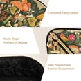 thumbnail image 5 of FORMRS Makeup Bag Travel Cosmetic Organizer for Women Fold Flat Zipper Pouch with Handle, Colorful Mushroom, 5 of 8