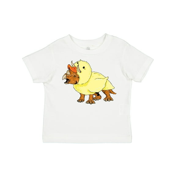 Inktastic Easter Duck Triceratops Boys or Girls Toddler T-Shirt