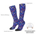 thumbnail image 4 of Xecao Ice Hockey Players With Puck Pattern Adult Stockings with Color-Block Design and 3D Print, Breathable Comfortable Hosiery for Daily Wear and Sports, 4 of 6