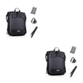 thumbnail image 3 of Yuarrent Bolsa de alforjas de Motor, 10L, resistente al agua, paquete de rejilla trasera, bolsas para maletero de motocicleta, para motocicleta, Negro 2Conjunto, 3 of 6