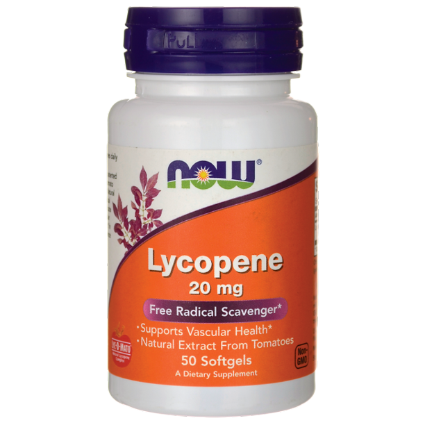 Lycopene, 20 mg, 50 Softgels, NOW Foods