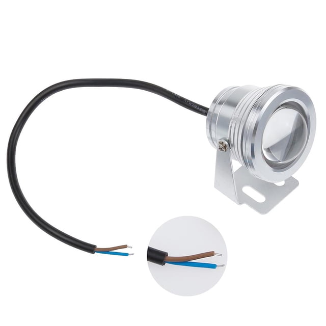 Ip65 10W Blanco Frío Led Fuente Subacuática Foco De Luz Piscina Estanque Pecera Acuario Lámpara De Luz Led Vogacara HA024809-05