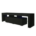 thumbnail image 3 of "Modern Black TV Stand, 20 Colors LED TV Stand w/Remote Control Lights", 3 of 9