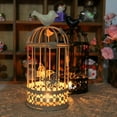 thumbnail image 4 of YOHAVEN Vintage Hanging Tealight Lantern Hollow Birdcage Candle Holder 9.5" Tall, Decorative Metal Candelabra for Wedding Party Xmas Fireplace Tabletop Patio Home Decorations, 4 of 4