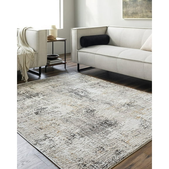 Livabliss Area Rugs for Living Room, 5x7 Allegro Rustic Tan Rug, Bedroom Dining Room Home Decor Stain Resistant Carpet (5'3" x 7')