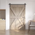 thumbnail image 2 of Coast Sequoia Inc Coast Sequoia 30in./36in./48in./60in./72in. x 84in. Embossing Pine Wood Bi-Fold Barn Door With Sliding Hardware Kit 30in.x84in. -, 2 of 5