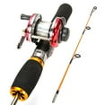 thumbnail image 1 of Yimiti Kids Fishing Pole 52Cm Ice Fishing Rod Two Sections Shrimp Fishing Rod,Rod + Reel, 1 of 8