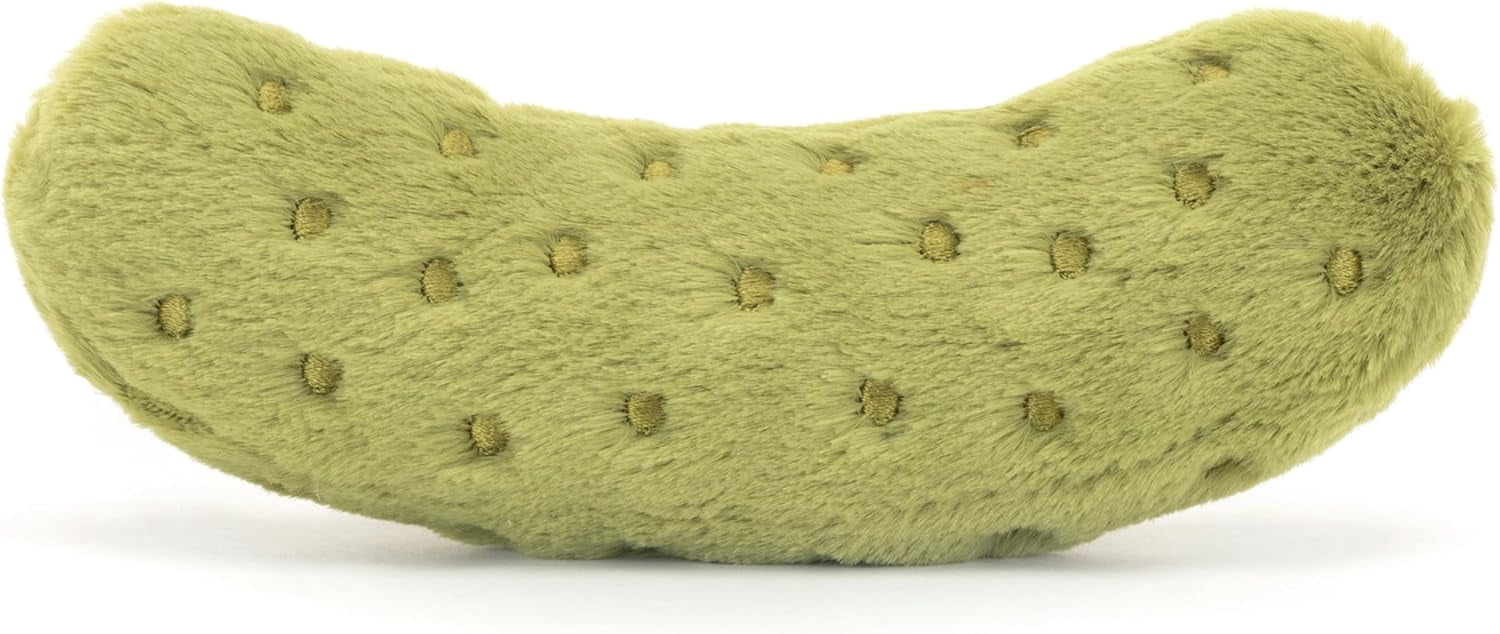 Jellycat Amuseables Pickle Stuffed Toy, 6 inches - Vegetable Plush - Fun Gift Idea