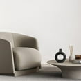 thumbnail image 5 of Ceramic Floral Vase, Modern Donut Vase Minimalism Style for Living Room, Kitchen, Office, Home Decor (Black), 5 of 5