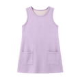 thumbnail image 4 of Vividxx Girls Dress Sleeveless Solid Color Dresses For Toddler Lightweight Cozy For Warm Weather 18-24 Months, 4 of 4
