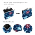thumbnail image 3 of Snowflake Elegant Coin Purse Wallet with 0.7 Microfiber Zinc Alloy Jaws, 4.3x4.7 in/11x12 cm Size, 3 of 7