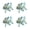 White and blue, variant on 4Pcs Hawaiian Hibiscus Hair Clip Hawaiian Floral Clip for Women Girls Party Accessories Practical Beach Hairpin