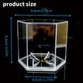 thumbnail image 5 of Clear Baseball Display Case Acrylic Hexagonal Baseballs Holder Stand Baseball Display Protector Easy to Use, 5 of 10