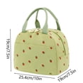 thumbnail image 3 of Lunch Bag for Women Insulated Lunch Bag Reusable Cooler Bag Portable Cute Corduroy Lunch Tote Bags for Travel, Work, Picnic(Little Strawberry), 3 of 9