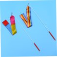 thumbnail image 3 of IFANLANDOR 4Pack Gymnastic Ribbons for Training and Fun Activities with Flame Stitching Color Steel 15.7 x 2in, 3 of 8